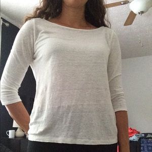 Banana Republic linen boatneck tee